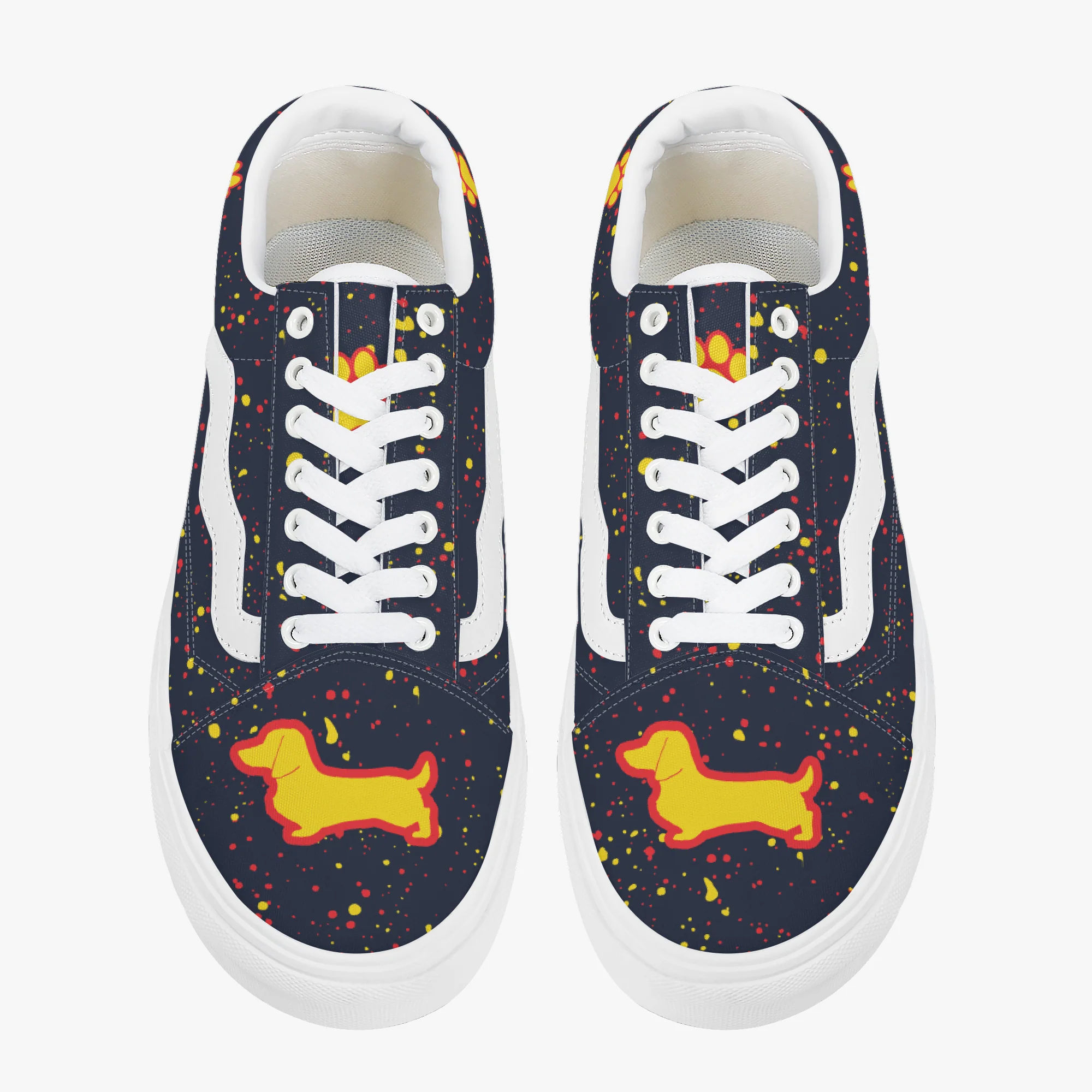 Cocoa - Trendy Low-Top Canvas Sneakers - Image 3