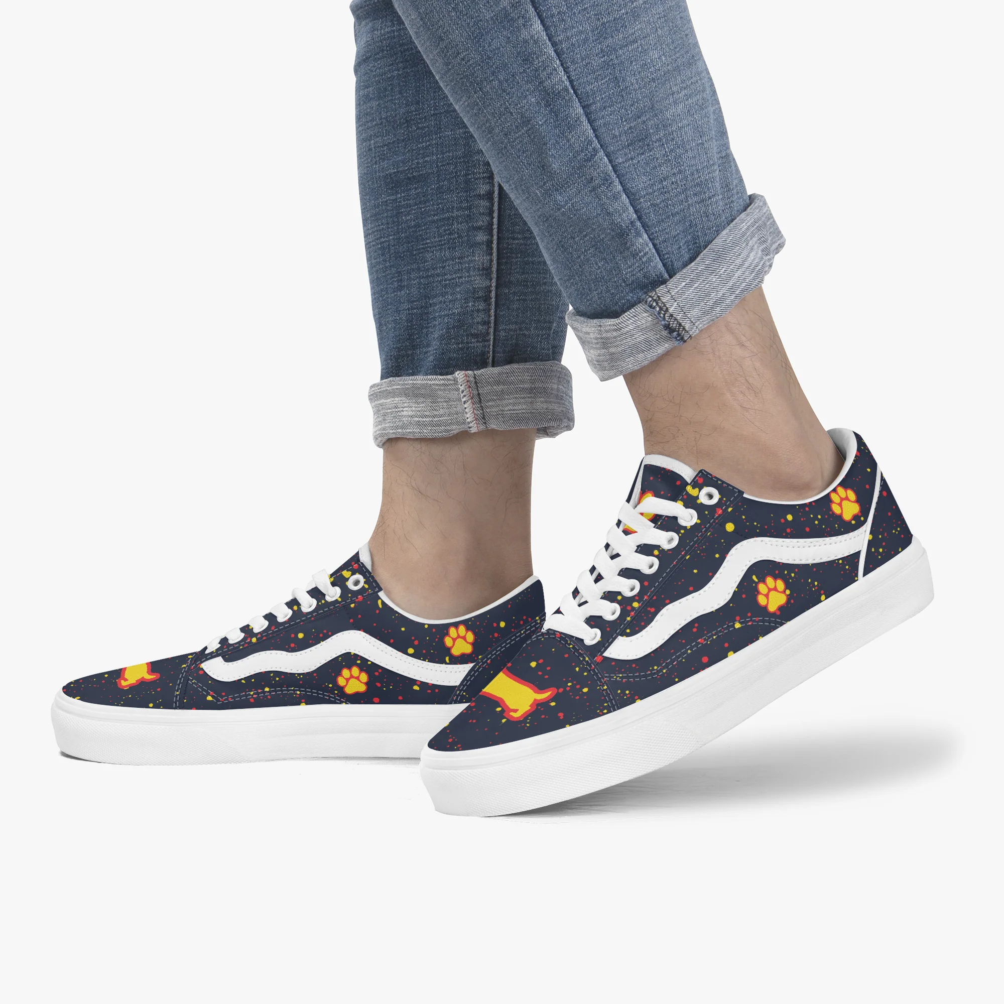 Cocoa - Trendy Low-Top Canvas Sneakers - Image 6
