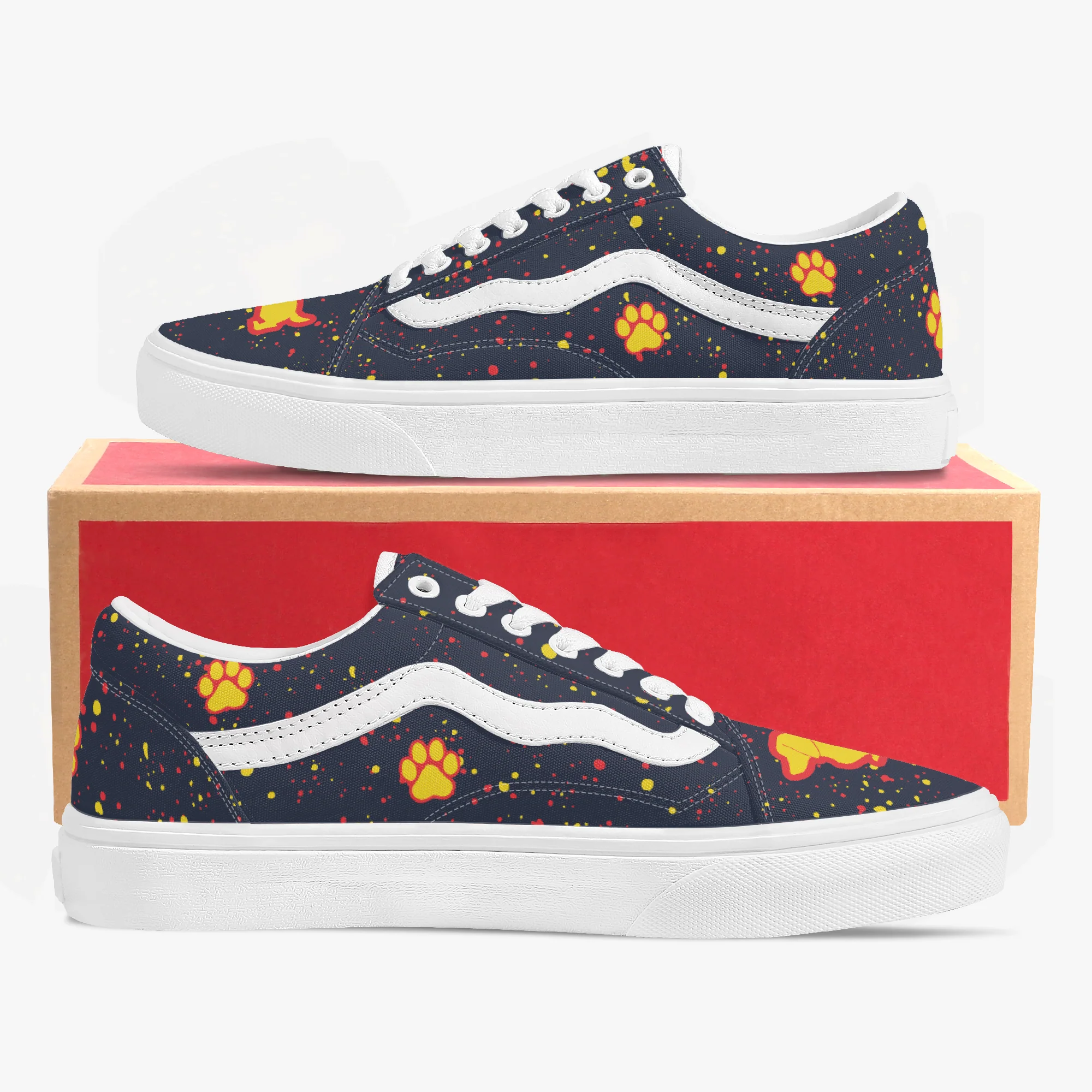 Cocoa - Trendy Low-Top Canvas Sneakers - Image 8