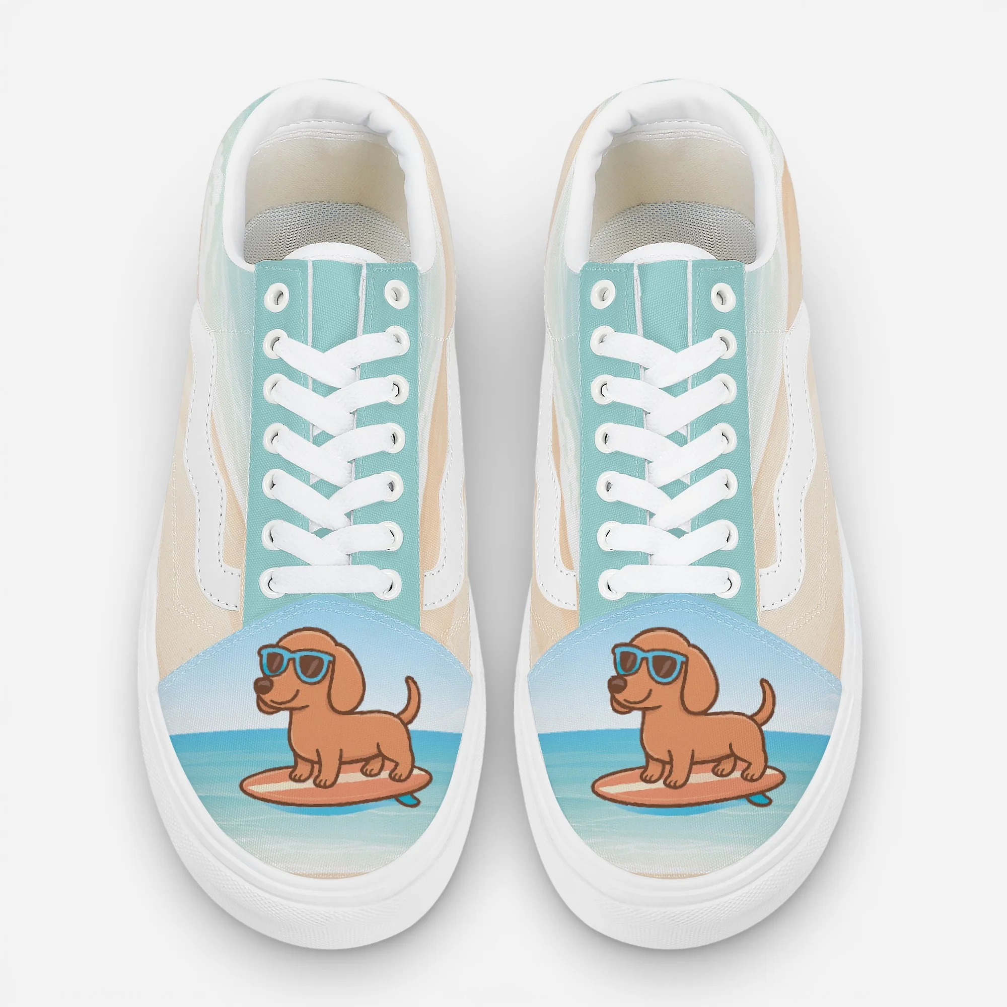 Sushi - Trendy Low-Top Canvas Sneakers