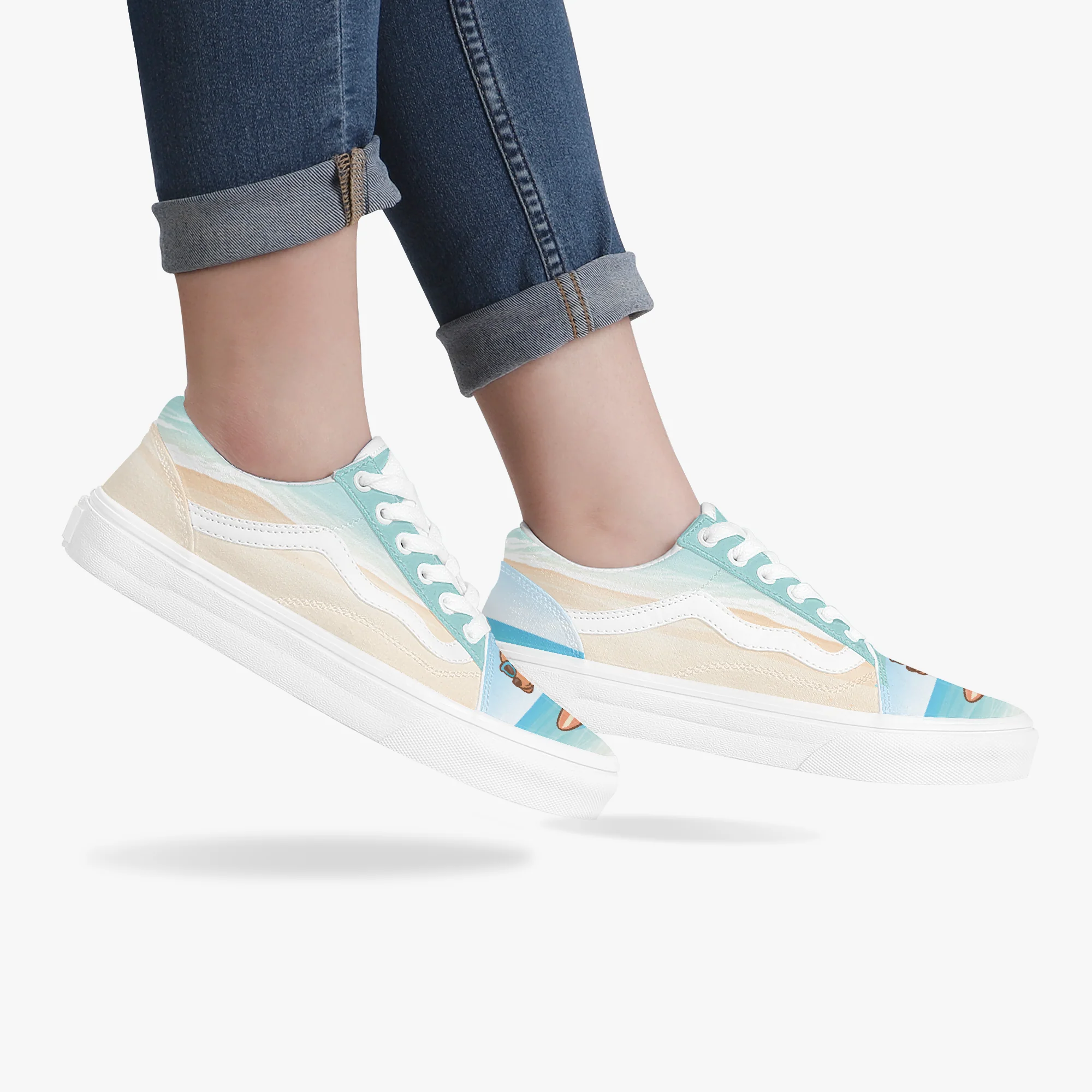 Sushi - Trendy Low-Top Canvas Sneakers - Image 11