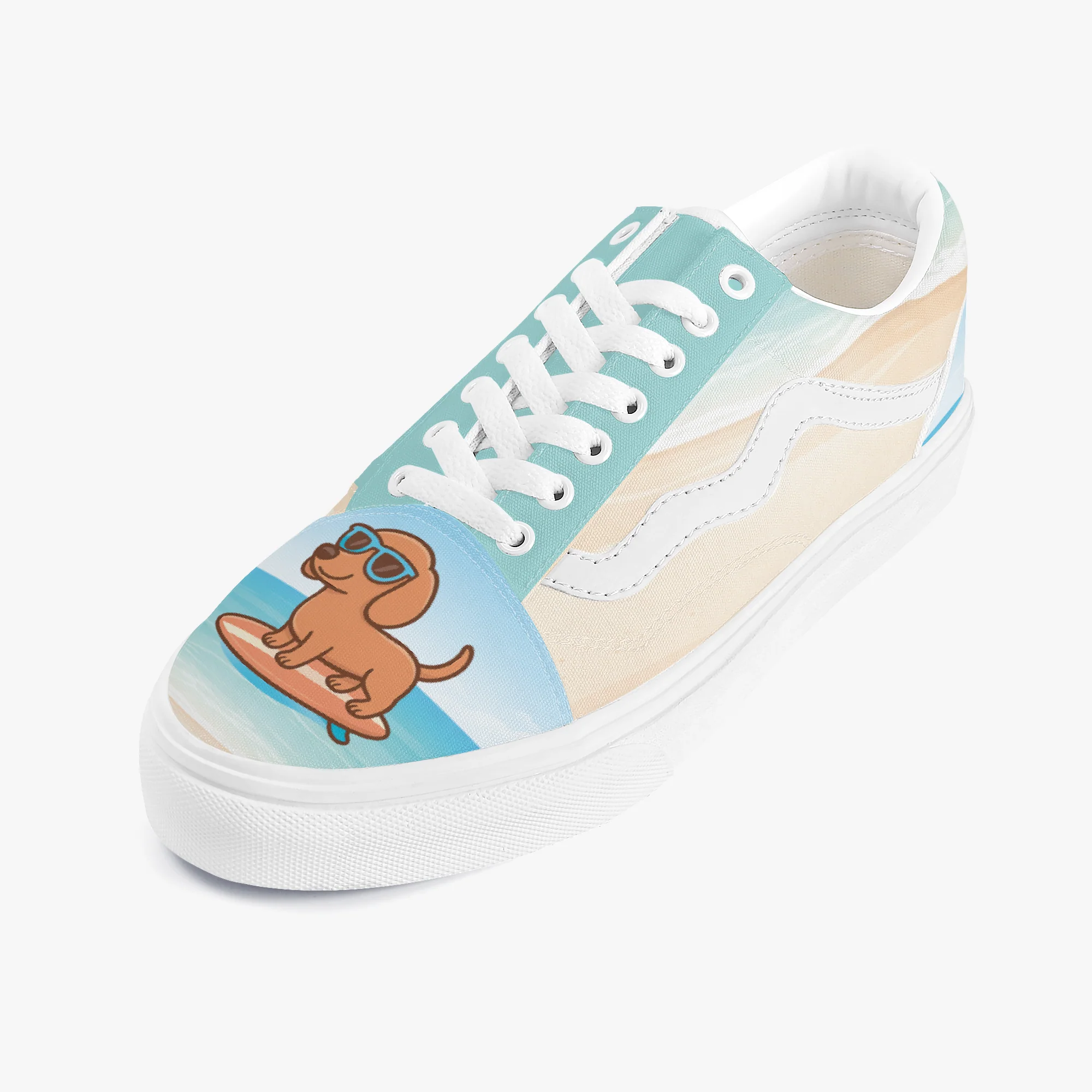 Sushi - Trendy Low-Top Canvas Sneakers - Image 2