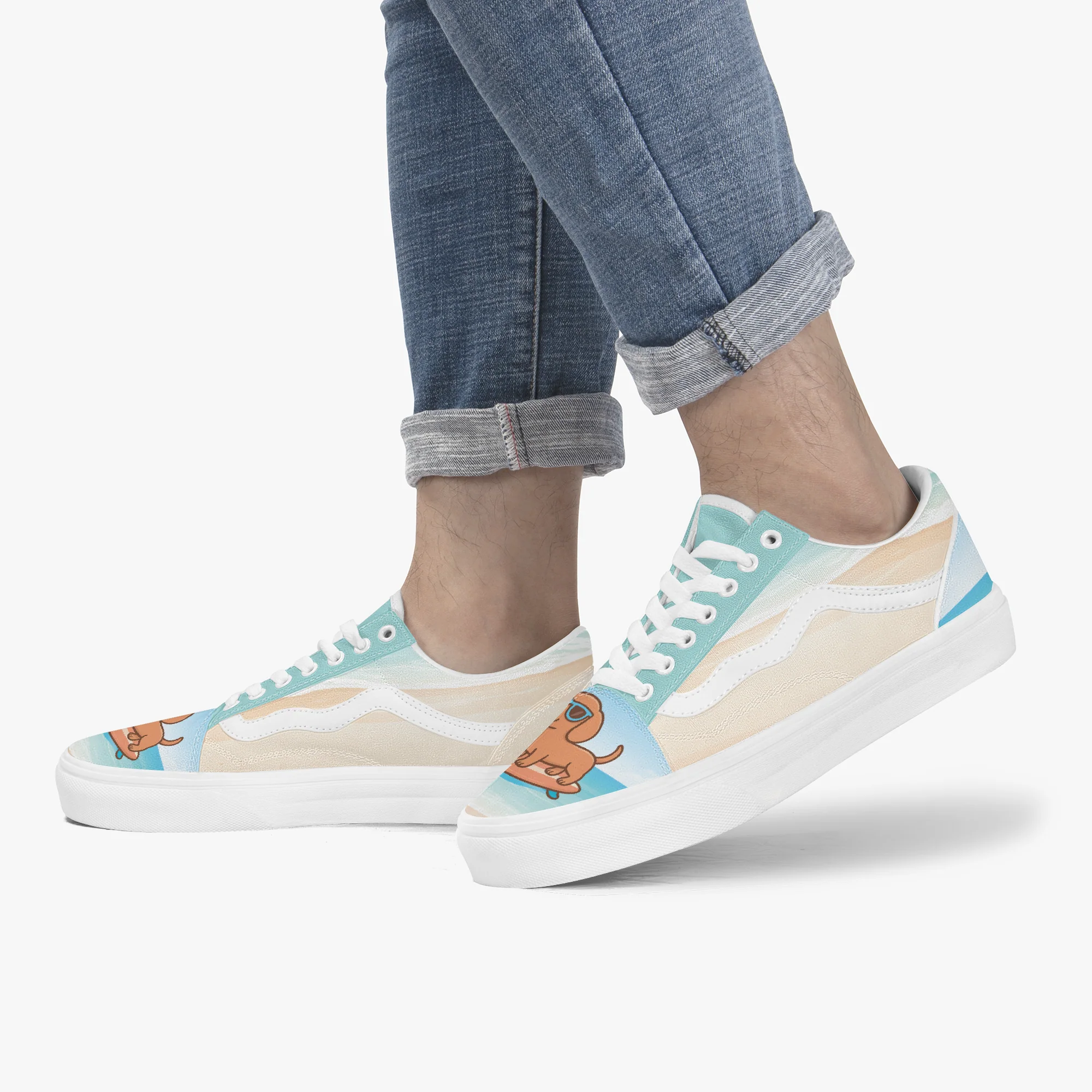 Sushi - Trendy Low-Top Canvas Sneakers - Image 6