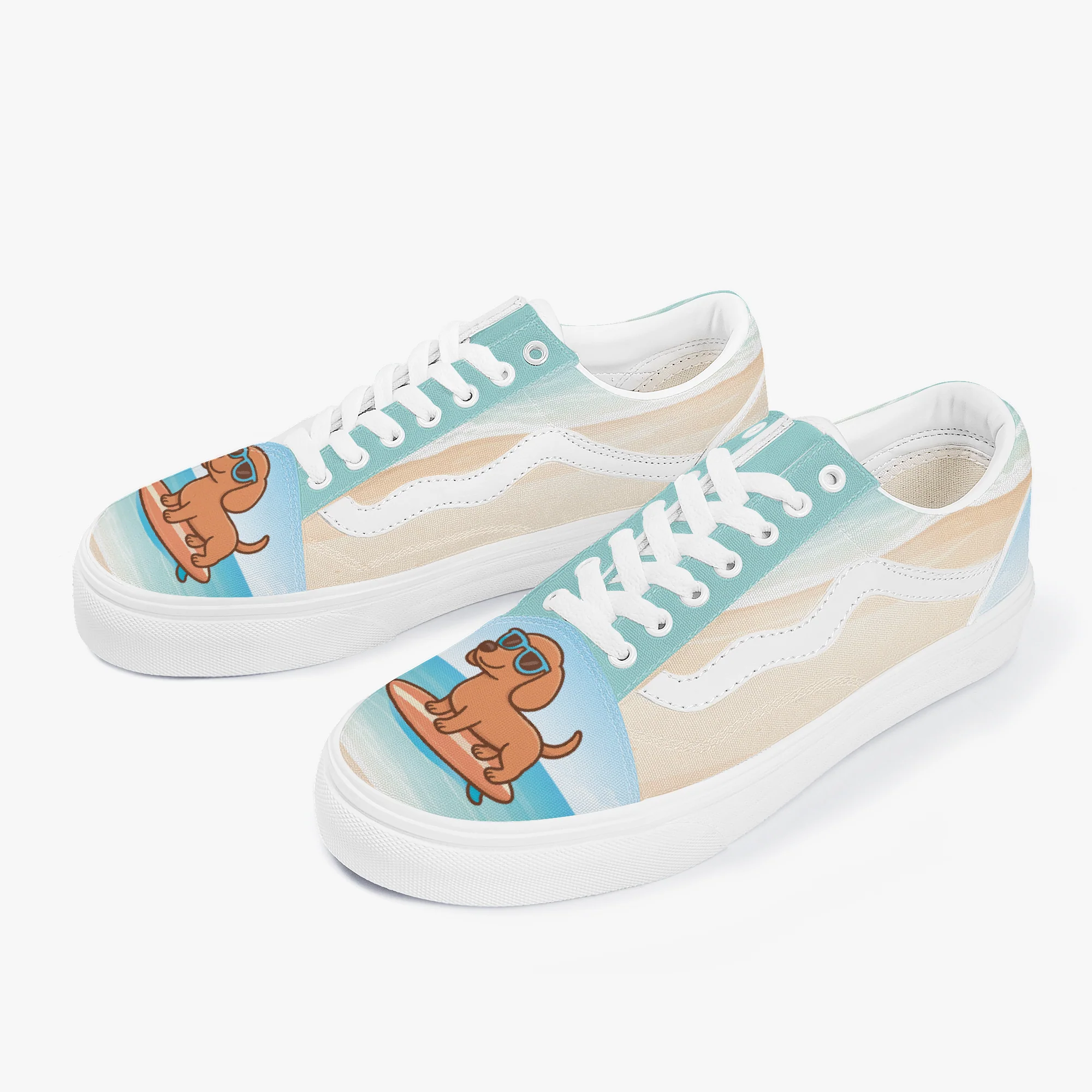 Sushi - Trendy Low-Top Canvas Sneakers - Image 7