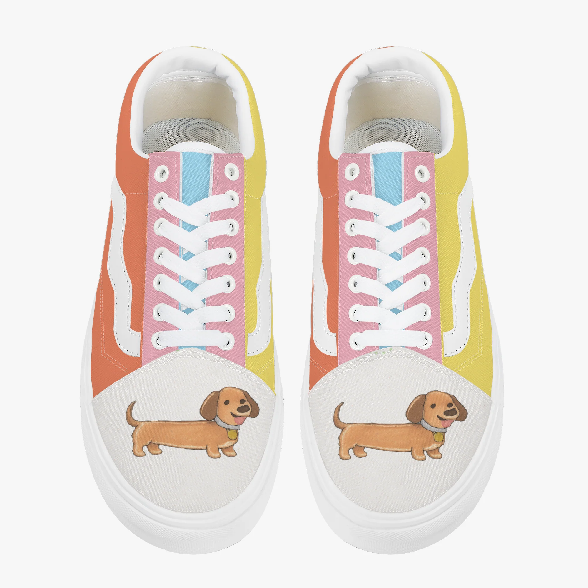 Truffle - Trendy Low-Top Canvas Sneakers - Image 2