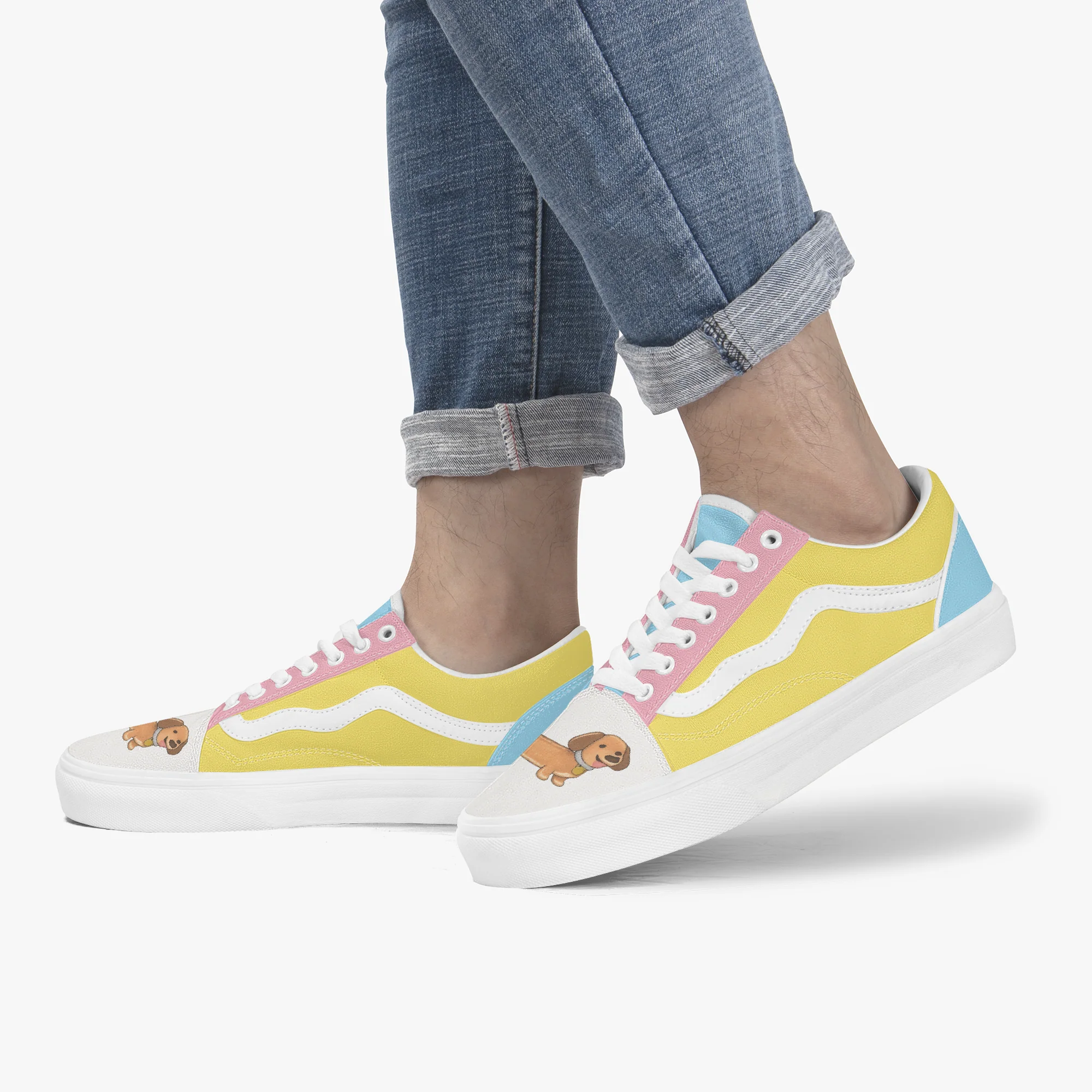 Truffle - Trendy Low-Top Canvas Sneakers - Image 6