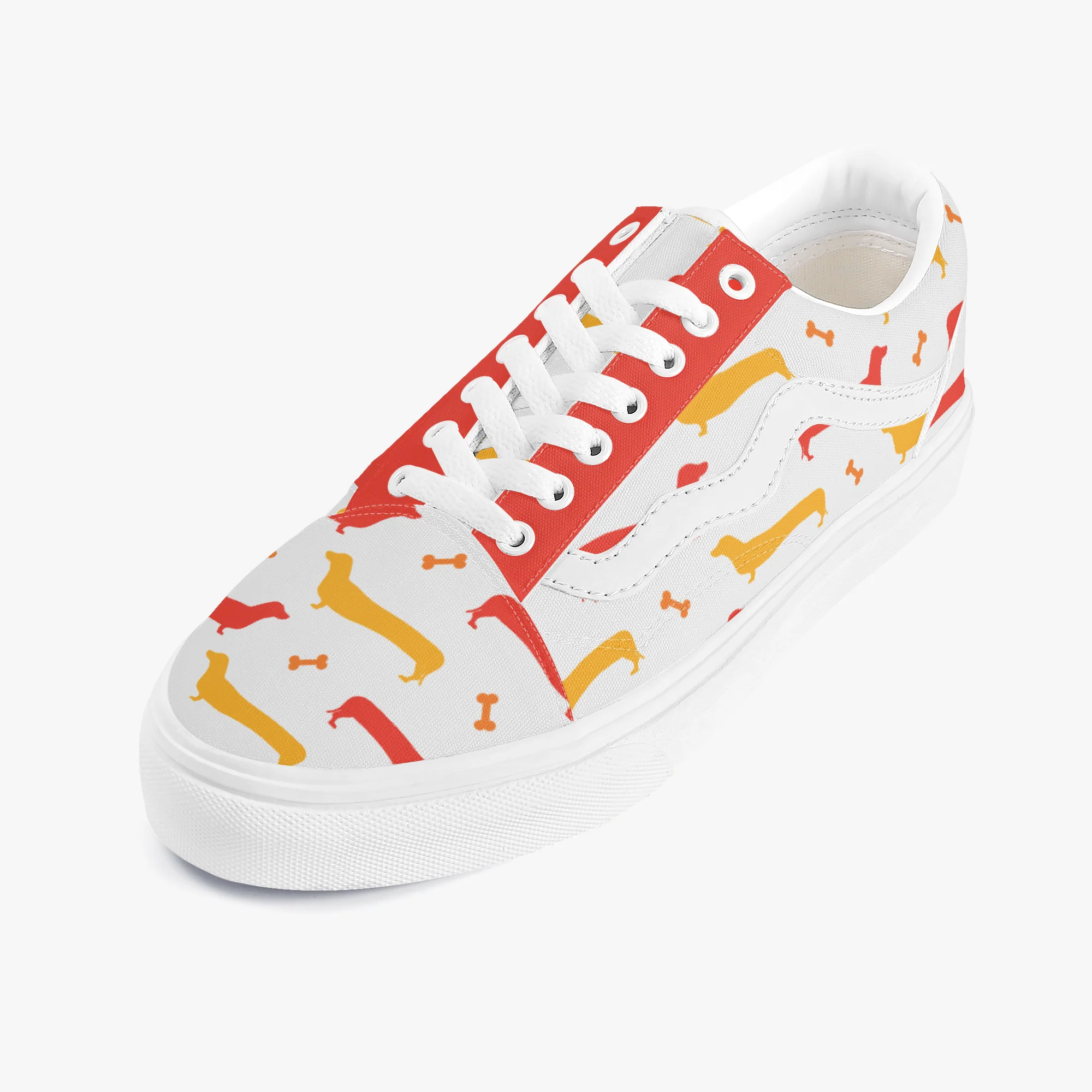 Waffles - Trendy Low-Top Canvas Sneakers - Image 2