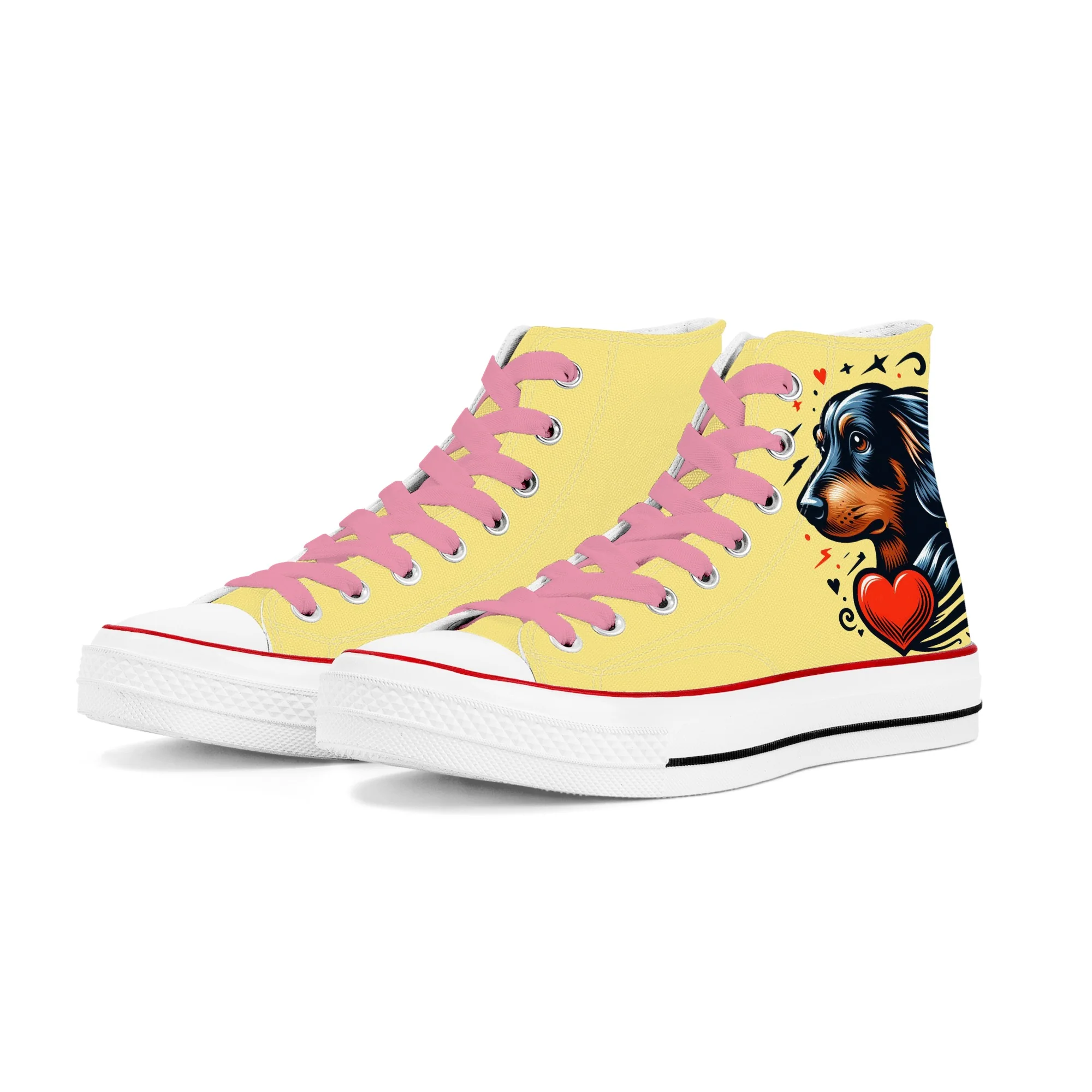 Sylvia - Classic High Top Canvas Shoes - Image 2