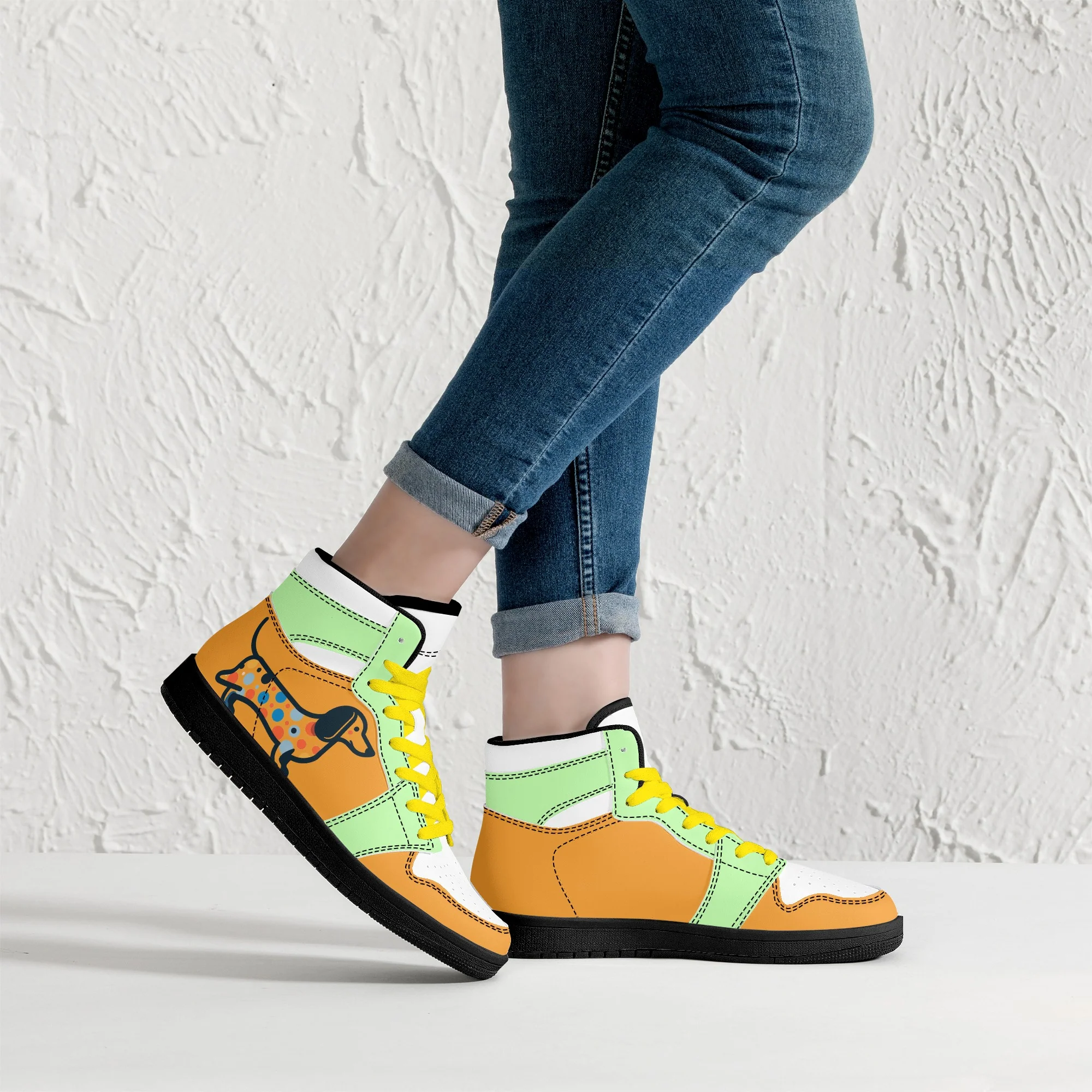 Synth - High Top Leather Sneakers - Image 8