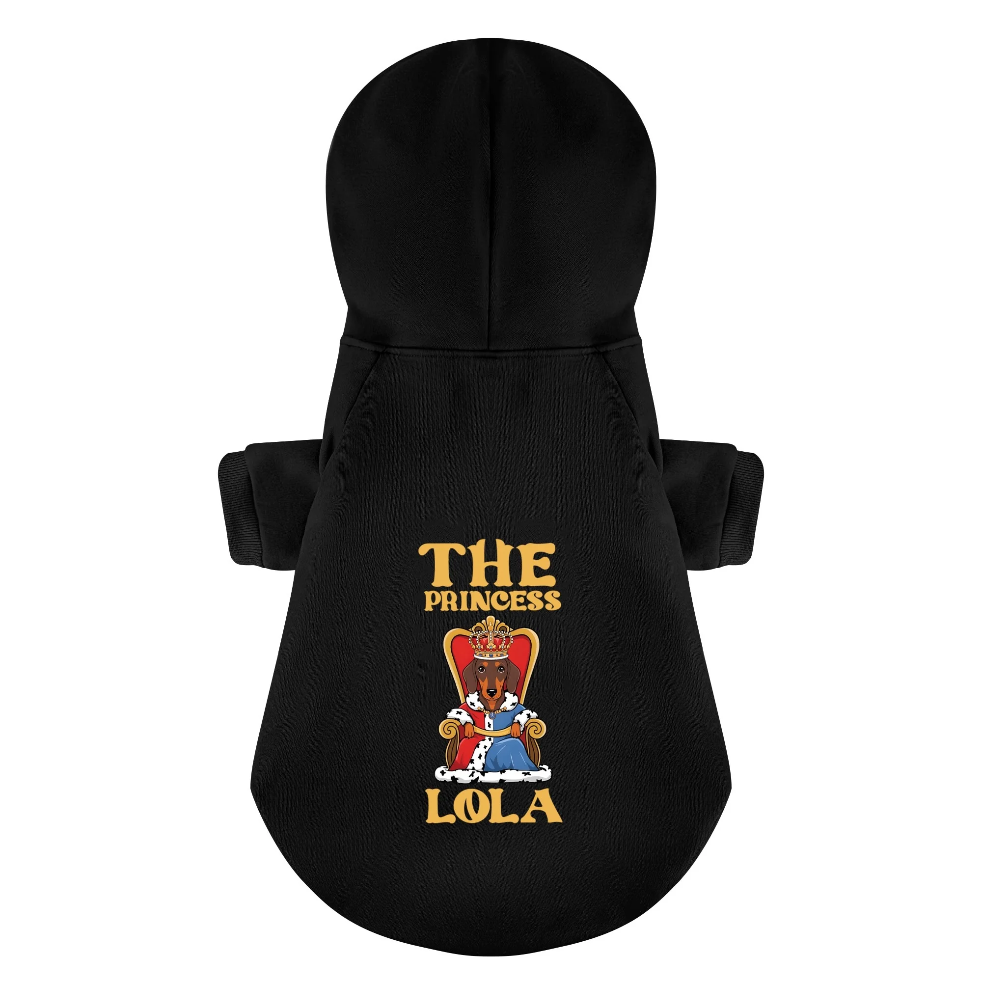 The Princess - Personalized Dachshund Hoodies with your doxie name – Stylish, Cozy, and Premium 100% Cotton - Image 4
