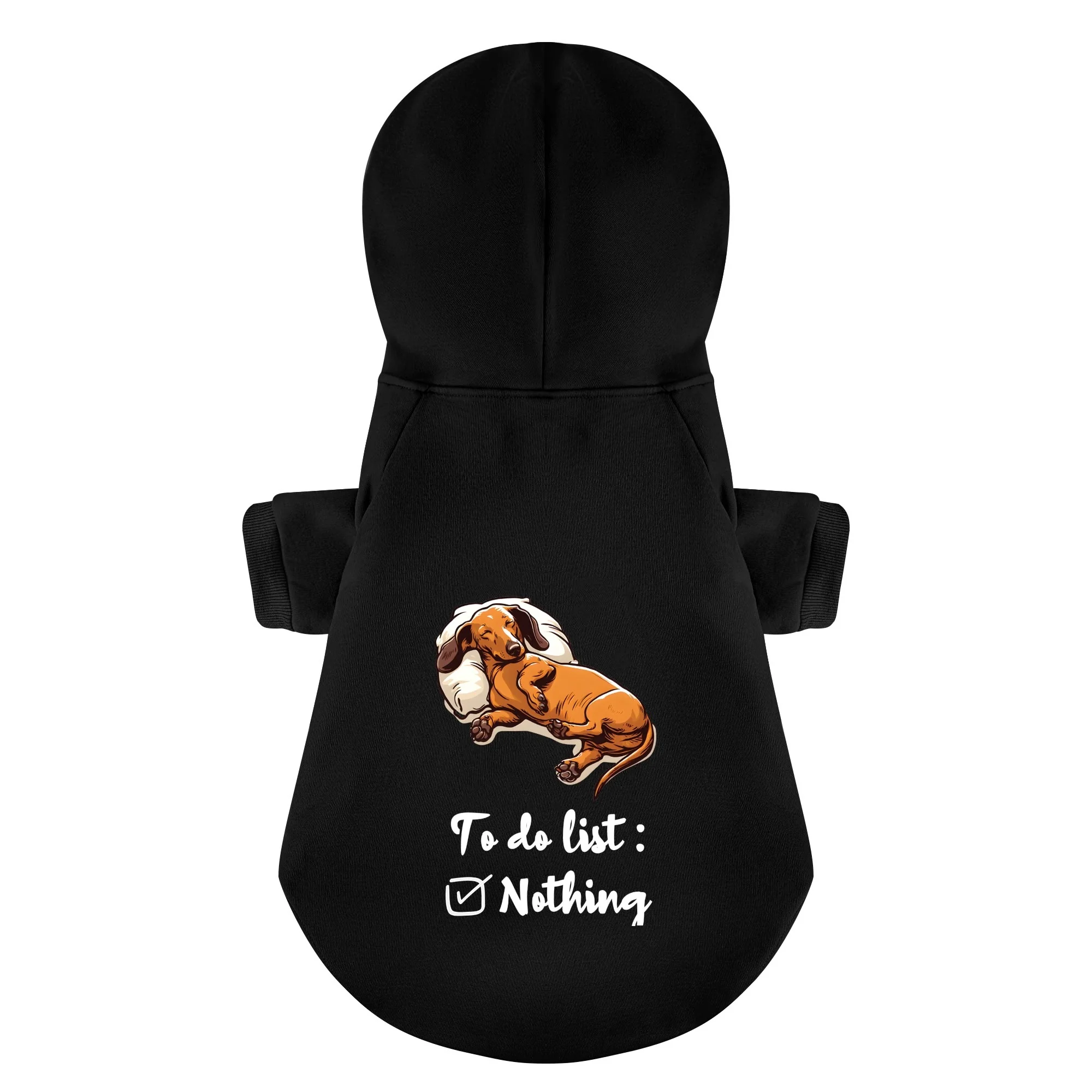 To Do List - Personalized Dachshund Hoodies with Funny Quotes – Stylish, Cozy, and Premium 100% Cotton - Image 4
