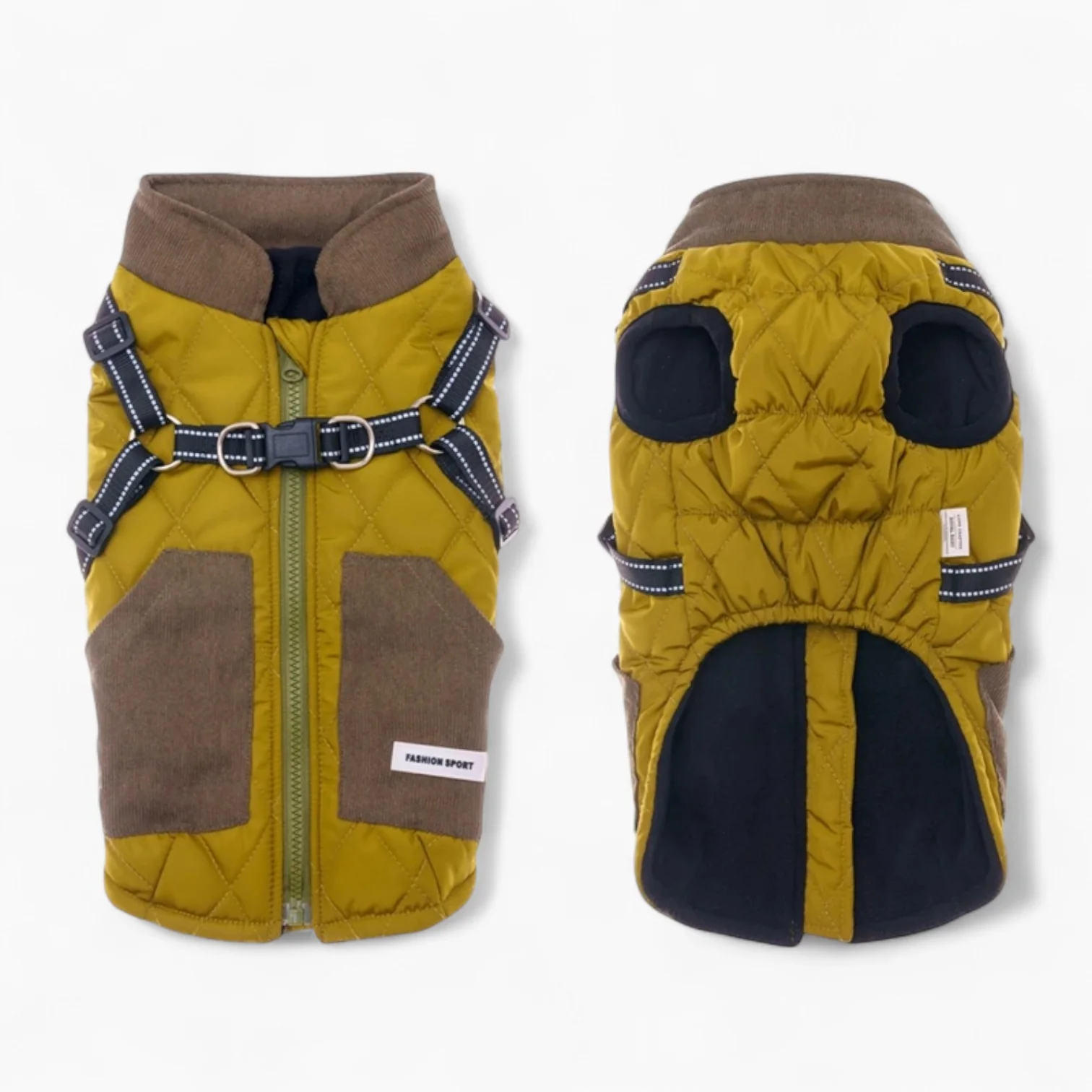 TrailPup Dachshund Traction Vest — Warm Winter Dog Harness Jacket - Image 2