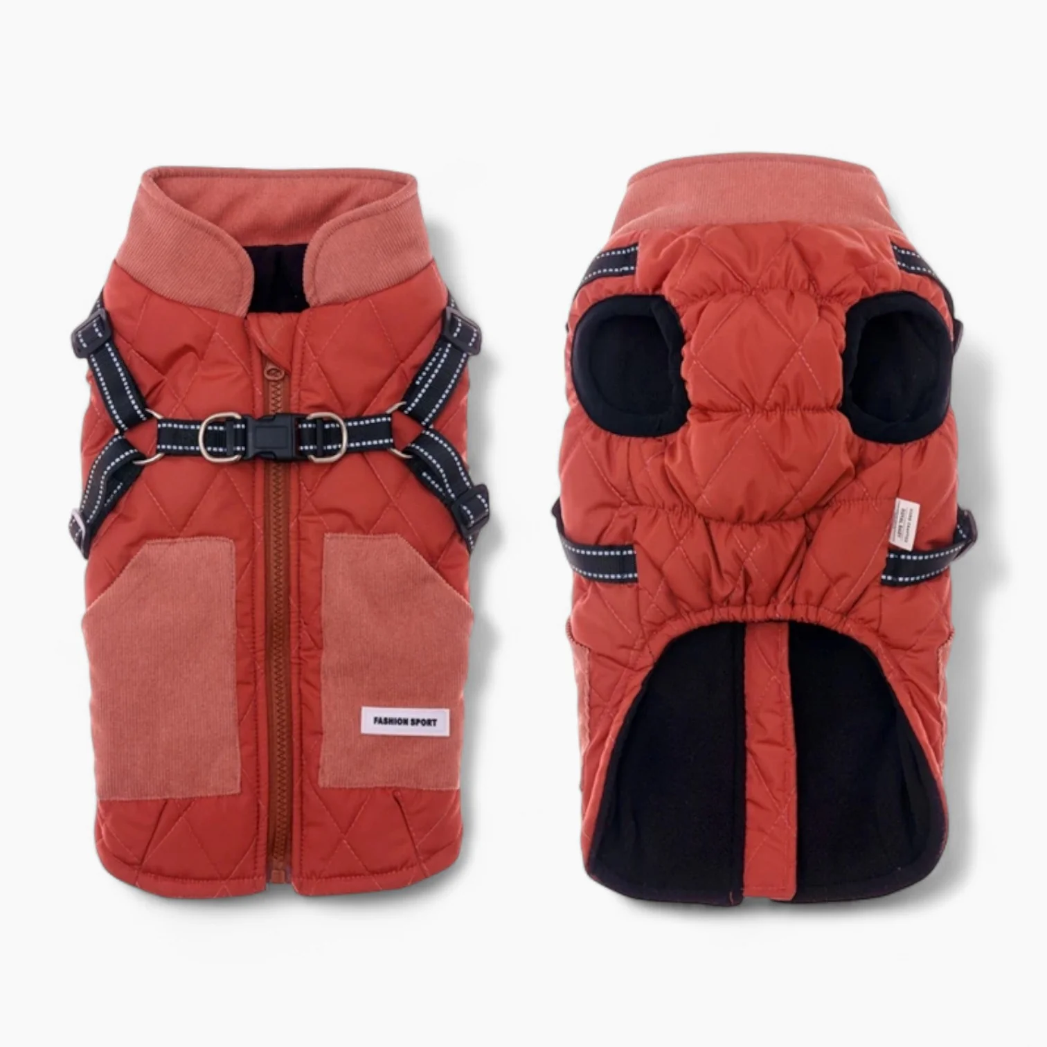 TrailPup Dachshund Traction Vest — Warm Winter Dog Harness Jacket - Image 3