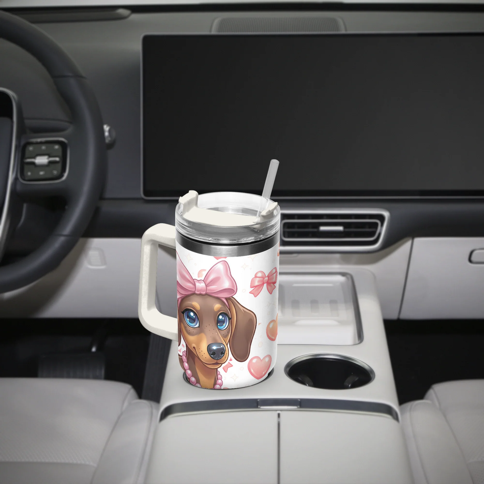 Dude - Car Tumbler Cup - Image 8
