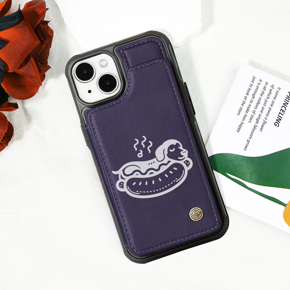 Winnie - Leather Wallet Case for for iPhone & Samsung - Image 2